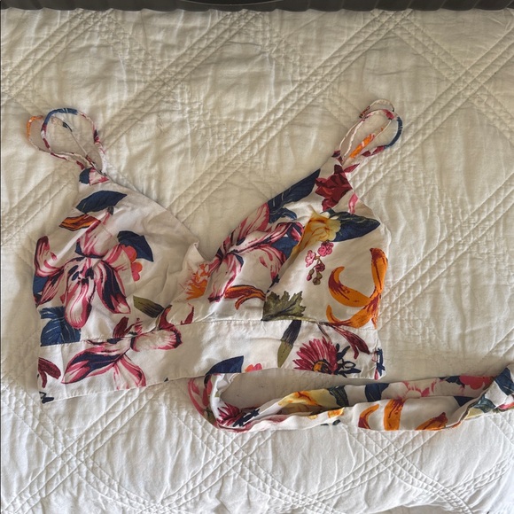 GUESS emelline palazzo floral wide leg pant set - Picture 4 of 4